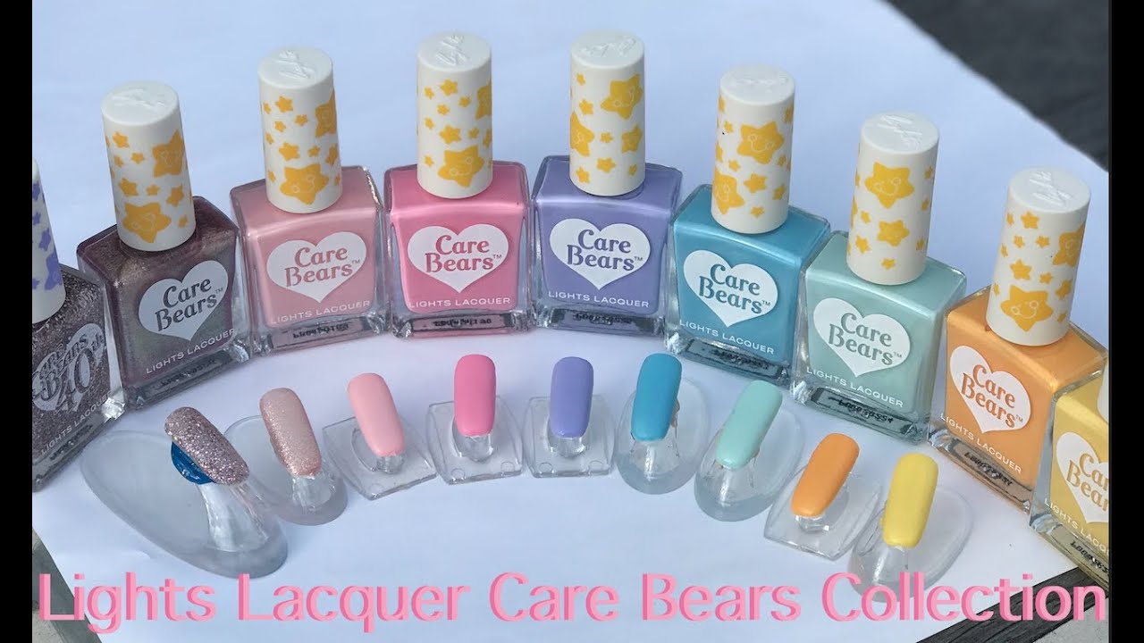 Unboxing Lights Lacquer Care Bears Nail Polish Collection YouTube