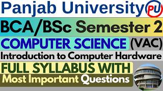 Computer Hardware | BCA Semester 2 Computer Hardware | BSc Sem 2 Computer Hardware