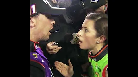 ‘WHAT ARE YOU DOING?!’ Danica Patrick confronts Denny Hamlin | #shorts | NASCAR