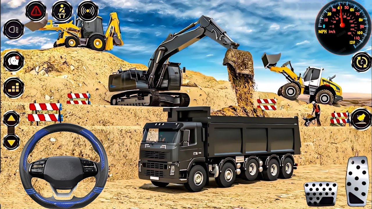 🚨 JCB City Road Construction Simulator 3D🚧 - Android Gameplay