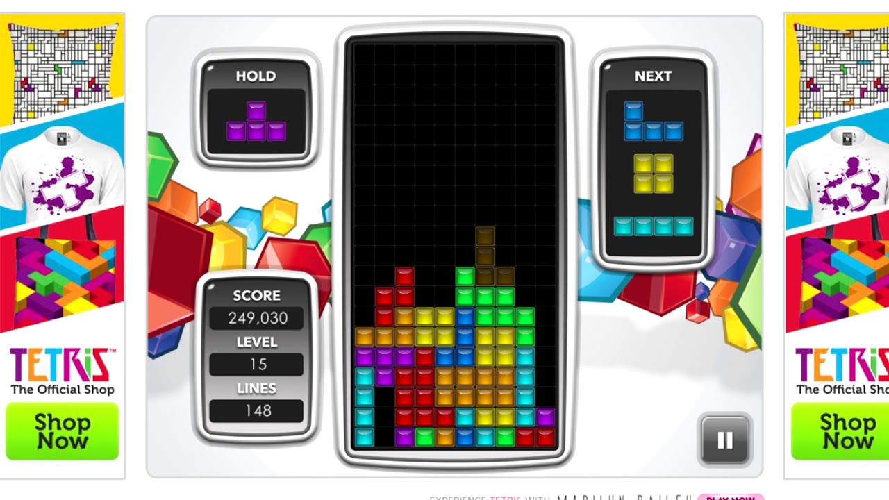 Random Tetris gameplay