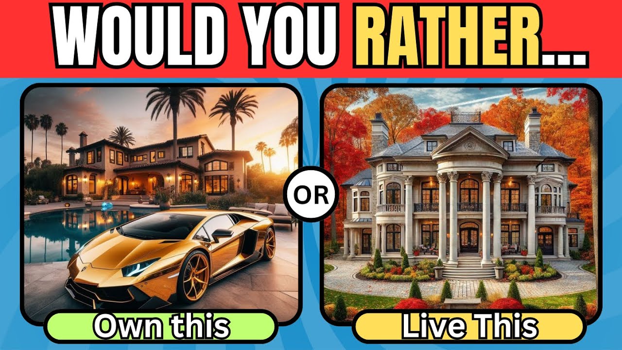 Would You Rather? 🤔 Luxury Edition ✨💎 | Fun Choices & Tough Decisions!