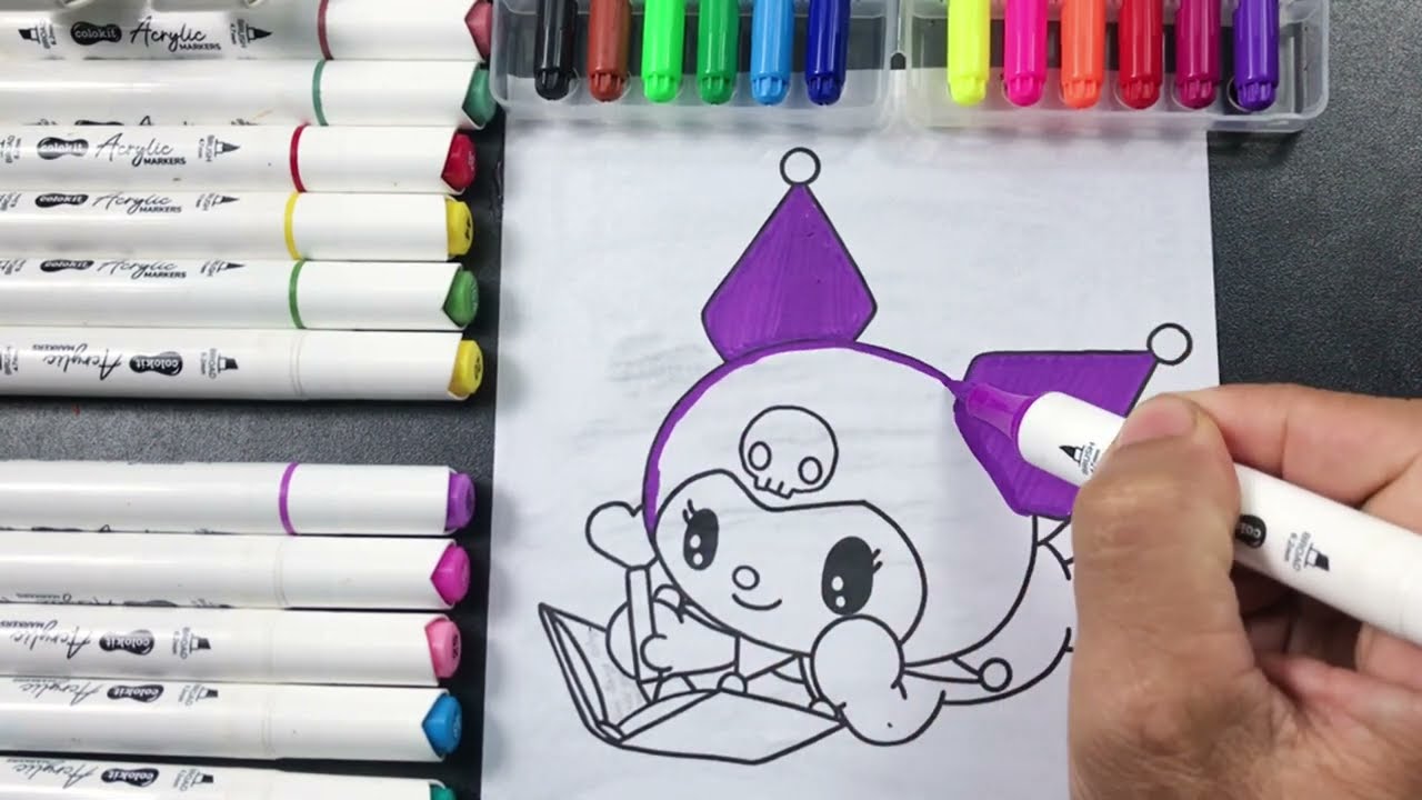 Cute Kuromi ASMR  Coloring | Relaxing & Satisfying