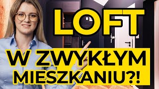 LOFTOWE mieszkanie w bloku? Jak sprytnie urządzić 58 m2, a otrzymać 80? | Industrialne wnętrze screenshot 4