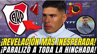 🔴🚨EXCLUSIVO EN RIVER! ¡MIREN LO QUE ÉL REVELÓ! SORPRENDIÓ LOS HINCHAS! RIVER PLATE NOTICIAS HOY