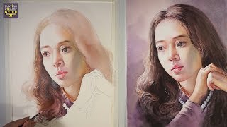 watercolor painting portrait