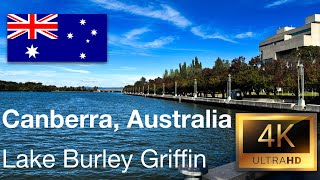 4K Canberra Australia Lake Burley Griffin 4K Walking Tour