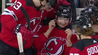 First National Hockey League Hat Trick Scored By The New Jersey Devils' Yegor Sharangovich