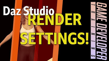 [Daz Studio] Render Settings! A quick poke around the scariest section of the App