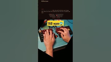 160 wpm 😱 #typing #fastestplayer