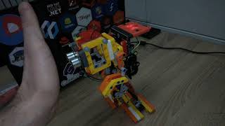 Micro:bit biped robot with ultrasonic sensor