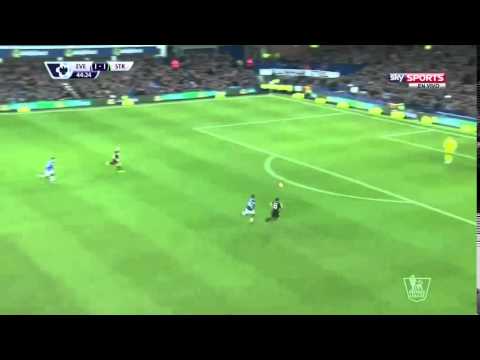Xherdan Shaqiri Goal vs Everton - A Right-footed Stunner(Everton 1-2 Stoke)