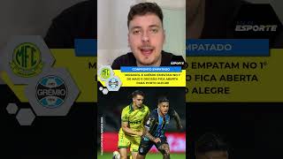 MIRASSOL E GRÊMIO FICAM NO 1 A 1