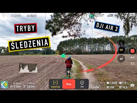 Tracking Modes in the DJI Air 3 - ActiveTrack, POI and Spotlight.