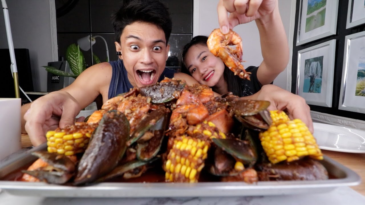 12am Seafood w/ Cajun sauce MUKBANG!!!