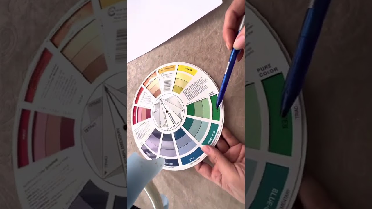 دائرة الألوان _استخراج وتنسيق الالوان _color wheel  _ إيمان المغربي