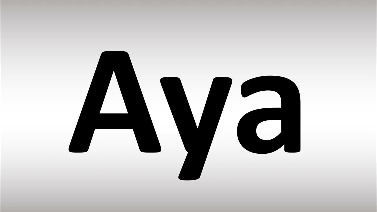 Aya Name Popularity