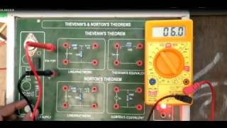 Thevenin's theorem  lab explanation | Electronics lab Tutorials