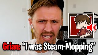 Grian Is Late To Solidarity's Stream Because He Is STEAM-MOPPING?!