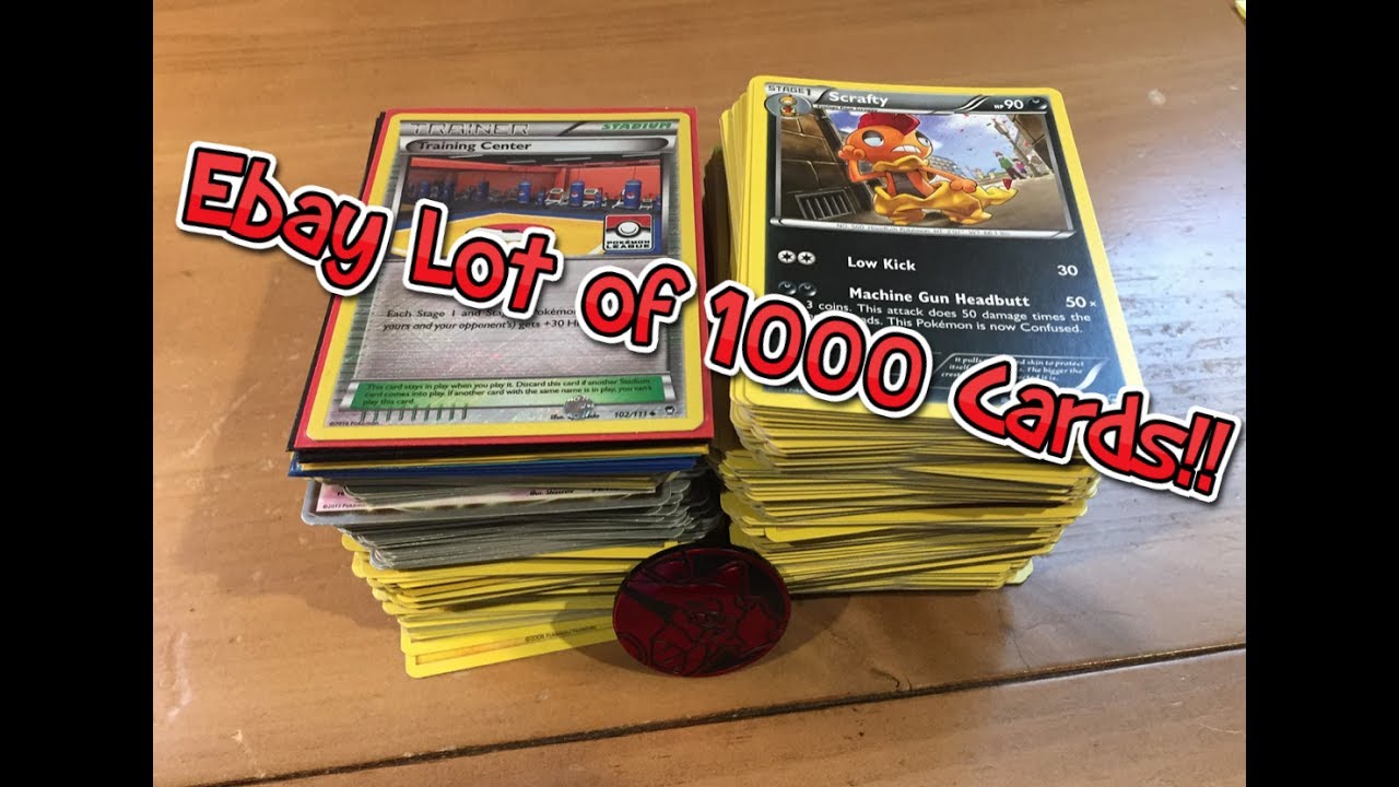 Ebay Lot of 1000 Pokemon Cards!? Opening Pokemon Ebay Lot YouTube