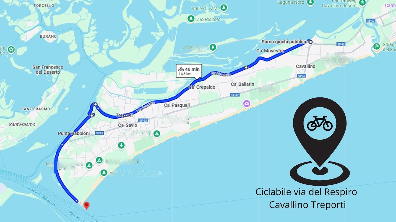 Via del Respiro la ciclabile sospesa nella laguna di Venezia dal Cavallino al Faro di Punta Sabbioni