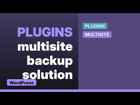 Wordpress: Multisite Backup Plugin (2 Solutions!!)