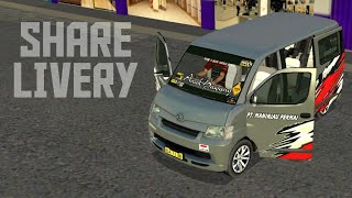 SHARE LIVERY Travel MOD BUSSID GRANDMAX BUSSID @RINDRAY