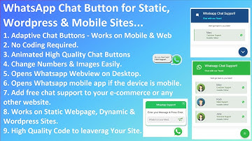 UChat WhatsappChat Plugin for Adding Support Chat in Your Website, Wordpress, Ecommerce Website