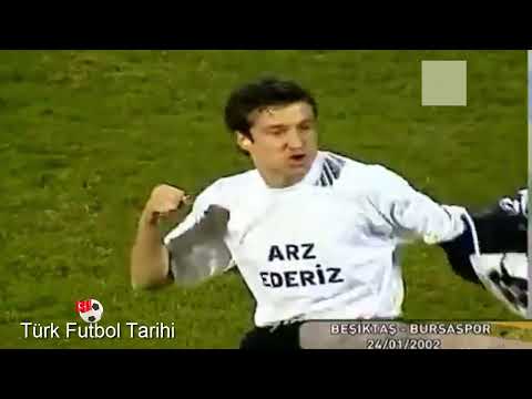 2001 2002 Beşiktaş Bursaspor TÜMER METİN'DEN EFSANE GOL