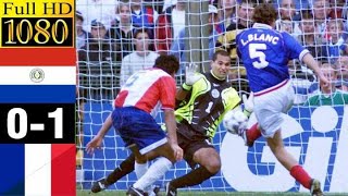 France 1 x 0 Paraguay (Deschamps, Chilavert) ●World Cup 1998 Extended Goals & Highlights HD 1080