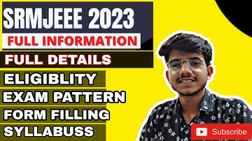 SRMJEEE 2023 forms OUT | srmjeee | enterance exam | srm university | srm ap | application form