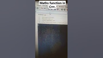 Maths function in C++ 💻