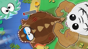 Mope.io SUPER RARE WHITE TIGER* kills DINO MONSTER / Mopeio TROLLING BEST & FUNNY trolling