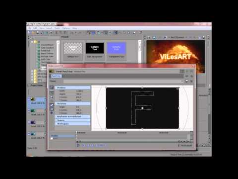 Sony vegas cecxlovani textis effect-is gaketeba video gakvetili