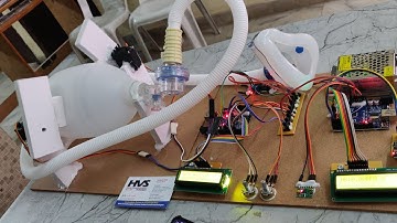 HVS-3601. Smart IoT Based Ventilator with MAX30100 - Heart rate and Spo2 monitoring.