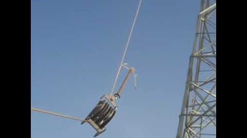 How to Host/Hanging the insulators for 132kV line.