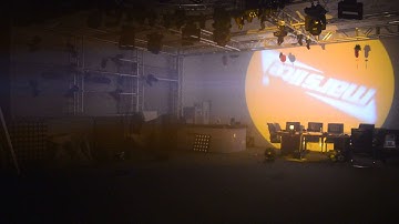 MS-LGP80 80w single led Gobo projector, led logo projector Powered by Mars Light