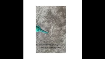 3d printed collapsing katana