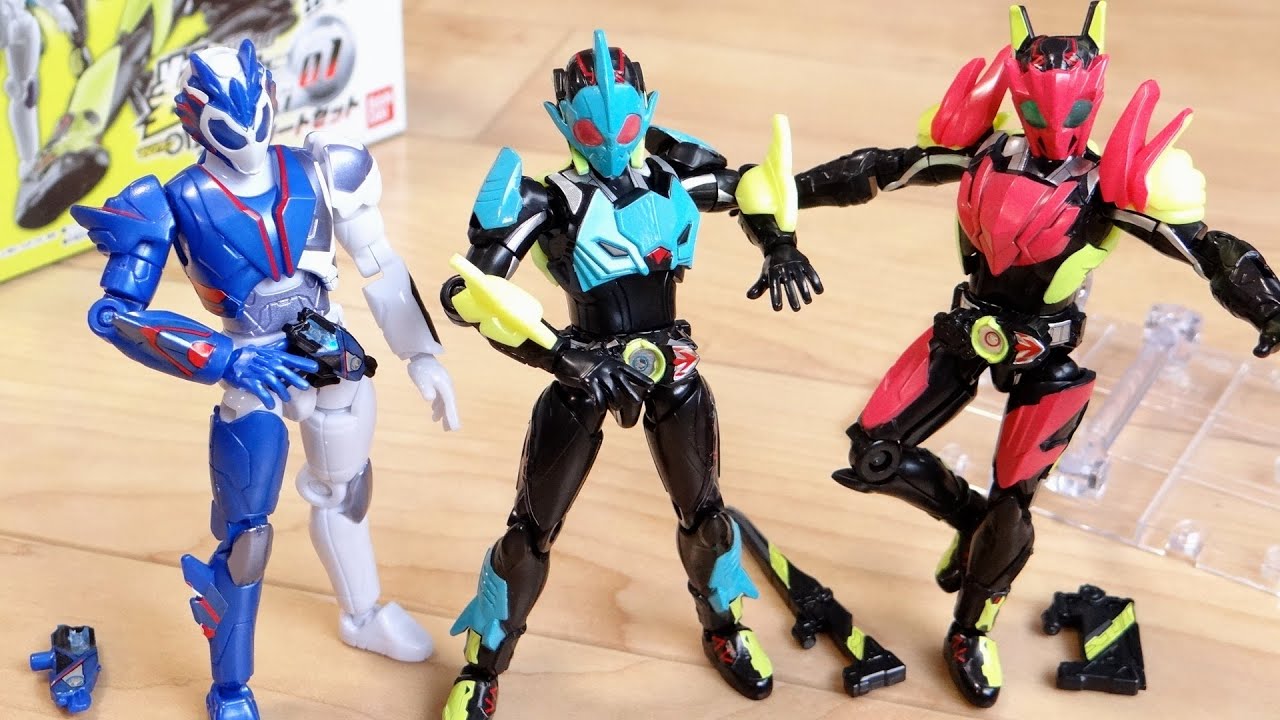 Shodo Zero One changes forms! Flying Falcon, Biting Shark