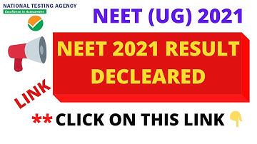 NEET 2021 RESULT OUT : LINK IN DESCRIPTION #short #neetresult#neetresultlink#neetresult2021#ntaneet