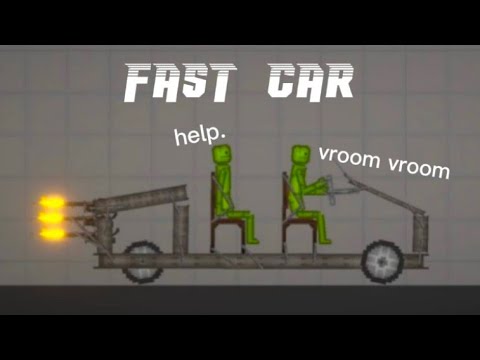 How to make a fast car in melon playground - YouTube