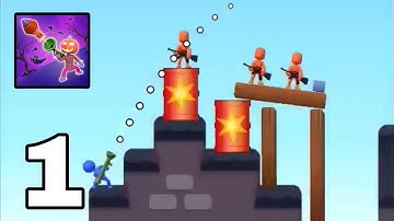 Bazooka Boy Gameplay Walkthrough || Level 1-25 || Part 1 || {Android} By Supersonic Studios