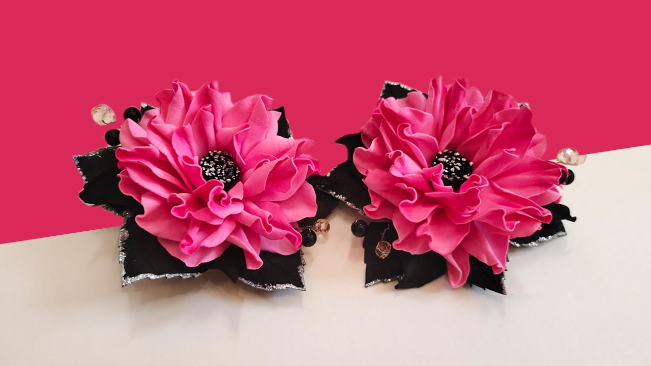 СУПЕР ЛЕГКО И БЫСТРО! МК Фантазийные цветы из фоамирана/ DIY/Fantasy flowers from foamiran