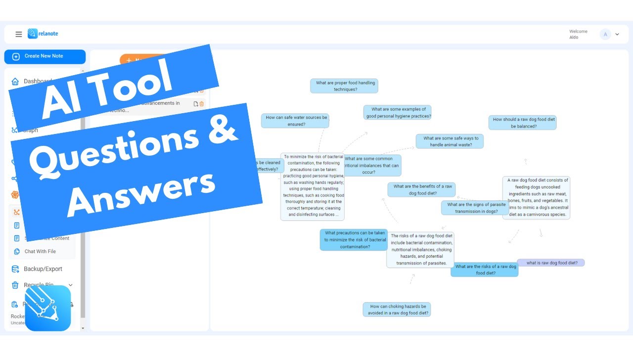 Question. Answer Tool Relanote AI Questions and Answers Tool - YouTube