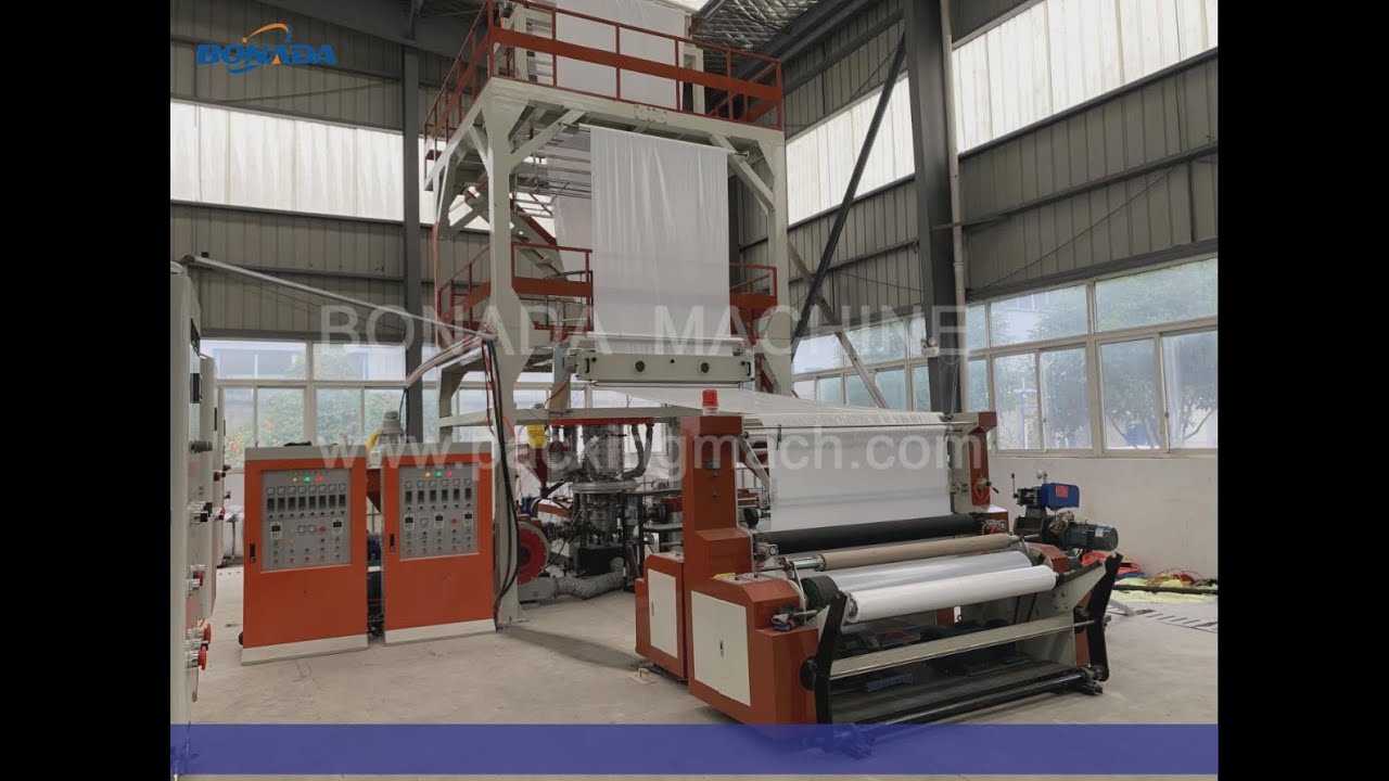 SJ60*3-FM1700 A/B/C Three Layers Co-extrusion Film Blowing Machine Set