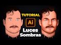 💥 TUTORIAL COMPLETO - Clase MAGISTRAL  Sombras y Luces 🤫 | Illustrator Tutorial