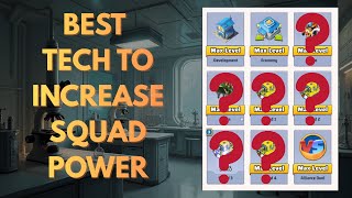 Tech Series Part 3 Initial Tech For Squad Power - F2P 2025 Last War Survival