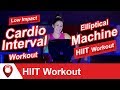 Elliptical machine hiit workout  low impact cardio interval workout  fitscope studio