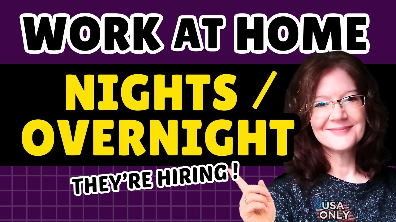 Need To Work Later ? Overnight/Night Shift Work From Home Jobs (One With Several Shift Options)