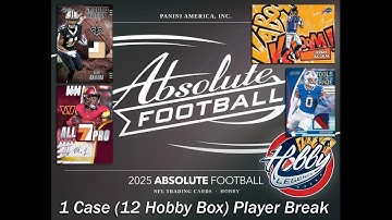 2025 Panini ABSOLUTE 1 Case (12 Hobby Box) Player Break #3 eBay Live 11/08/25